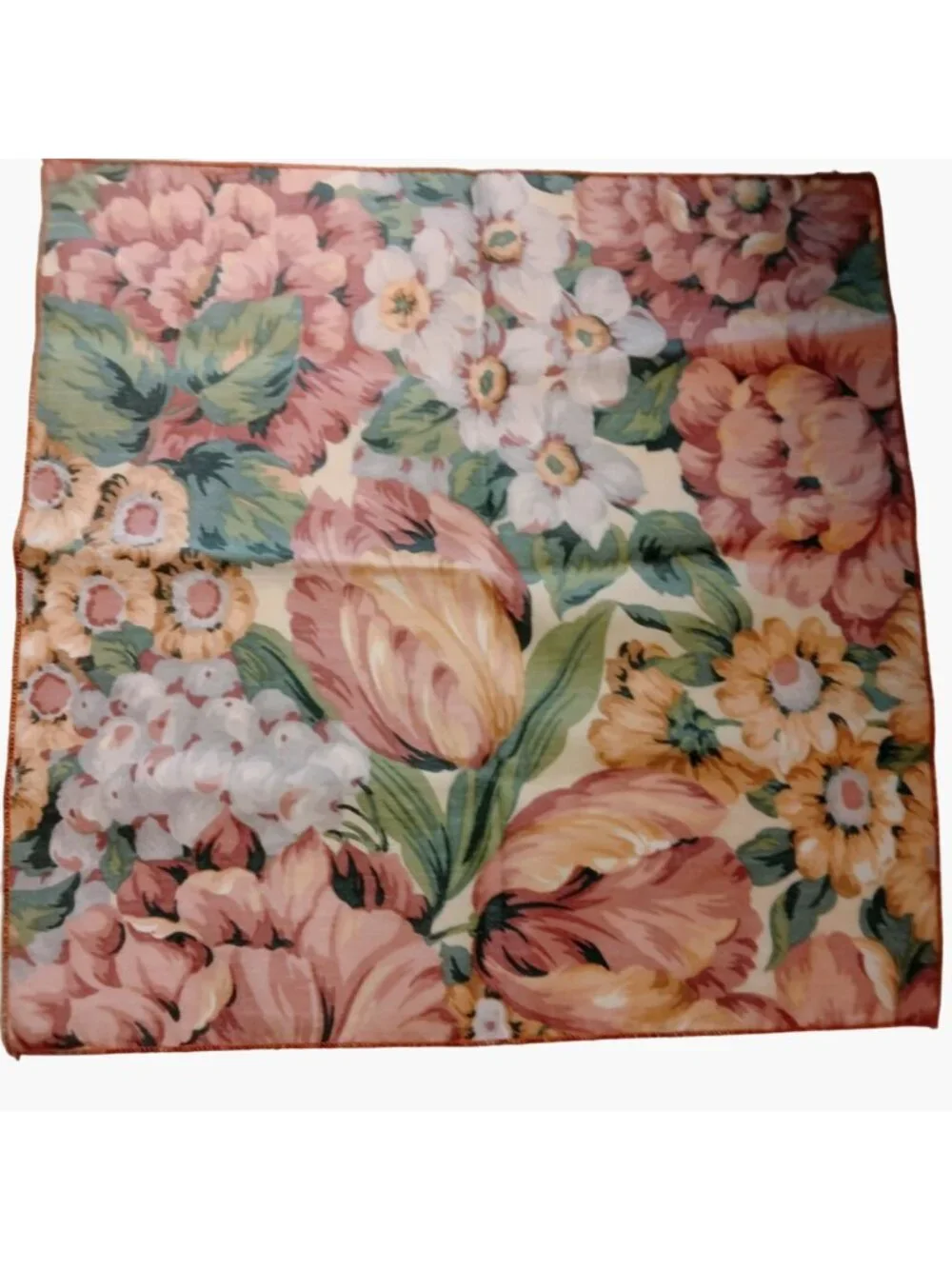 Pink Floral Print Fabric Napkins 15 x 15 Cottage Farmhouse Country Lot 4